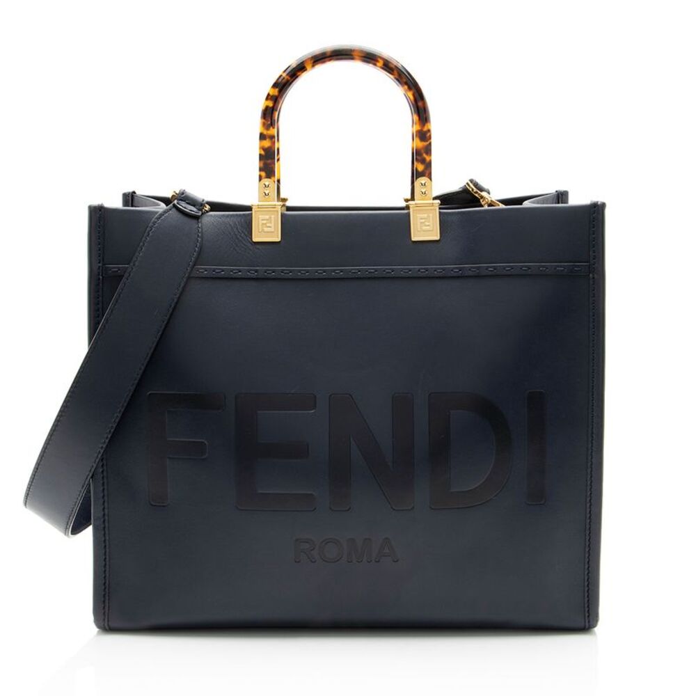 Fendi Leather Sunshine Medium Shopper Tote